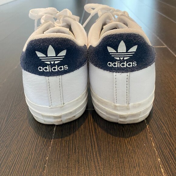 Men's Adidas White/Blue Sneakers EUC - Picture 5 of 7